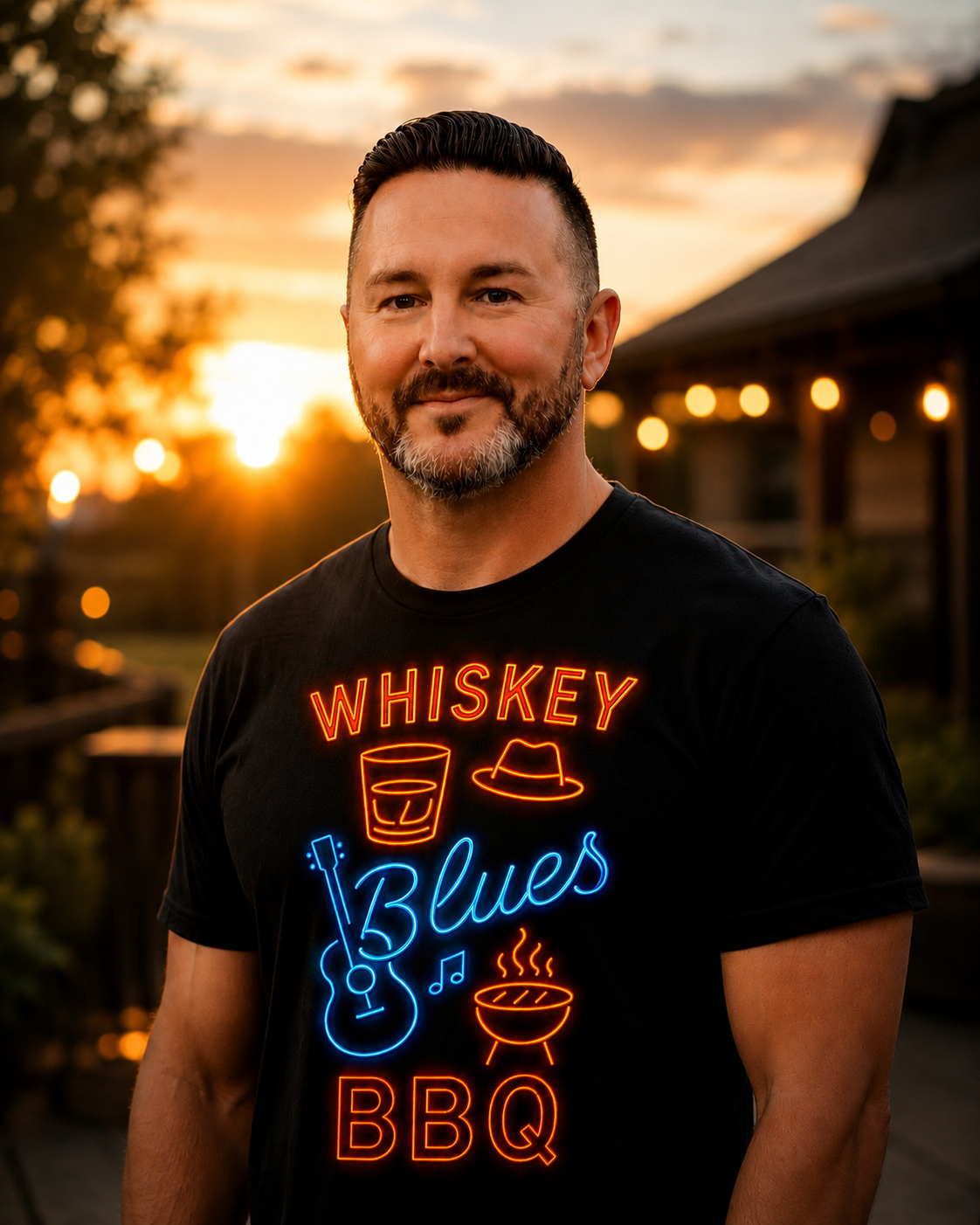 Chad E. Hallman, founder and pitmaster of Whiskey Blues BBQ